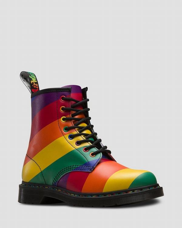 Dr Martens Dámské Kotníkové Boty 1460 Pride Viacfarebný Proužek, CZ-015963